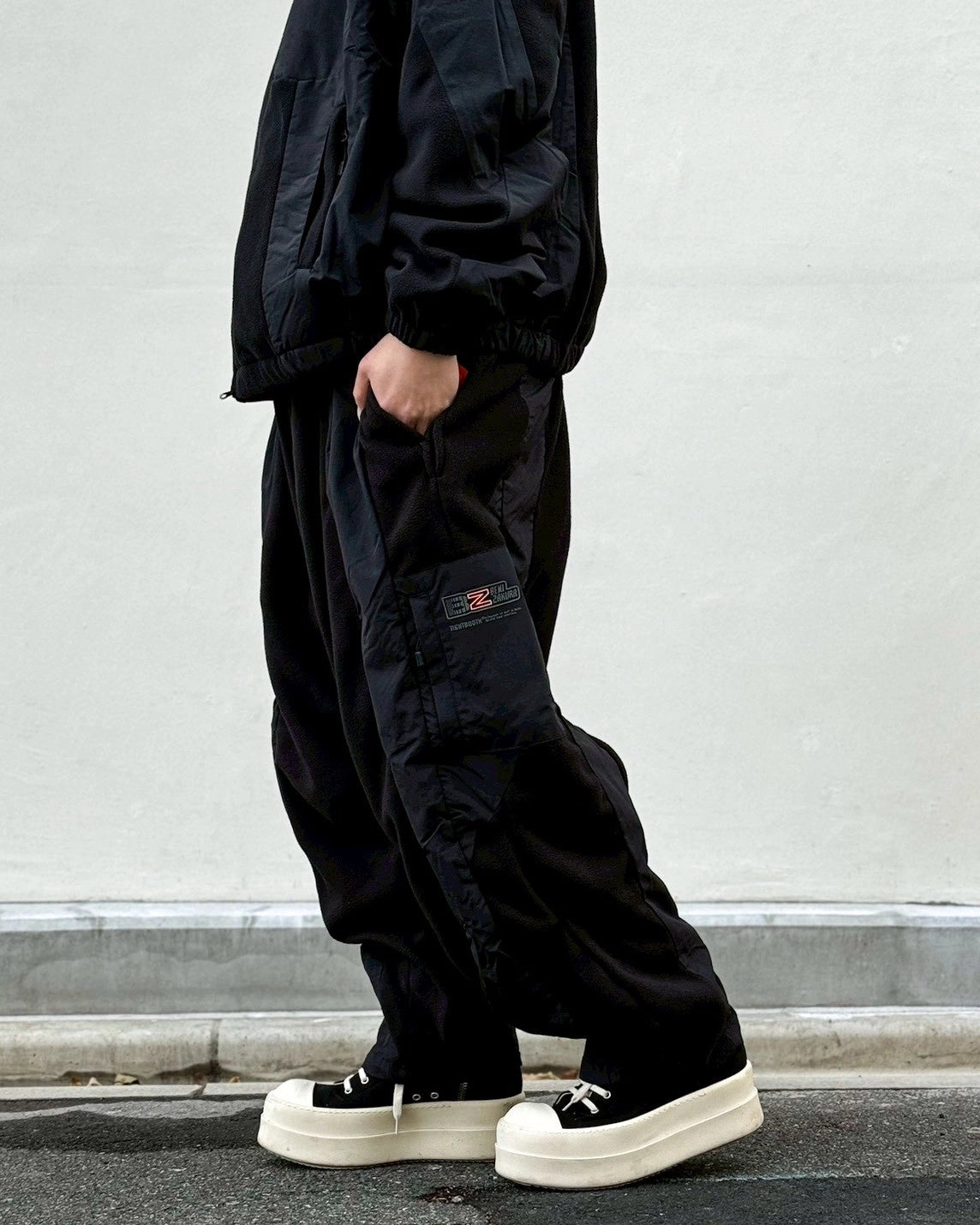 TIGHTBOOTH × 紅桜 / NYLON PANEL FLEECE BALLOON PANTS (20TH-B01)