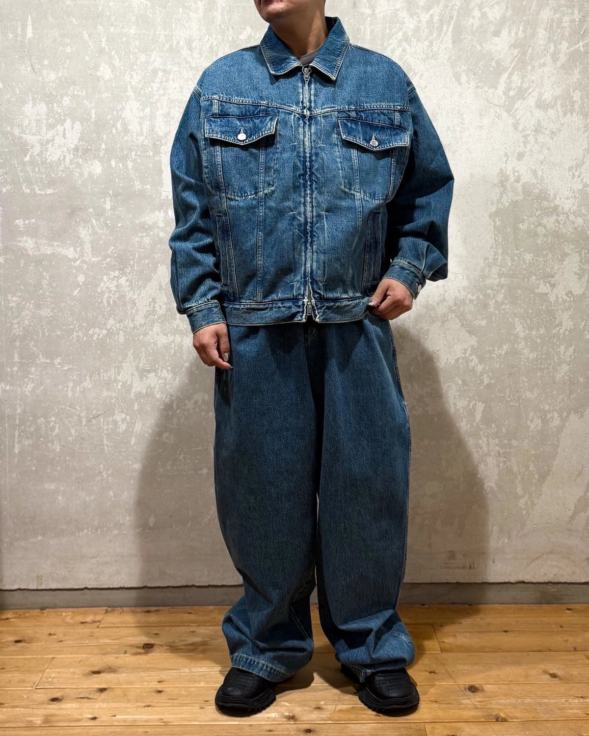 VETEMENTS / HIP-HOP DENIM JACKET (UH76DJ250VB)