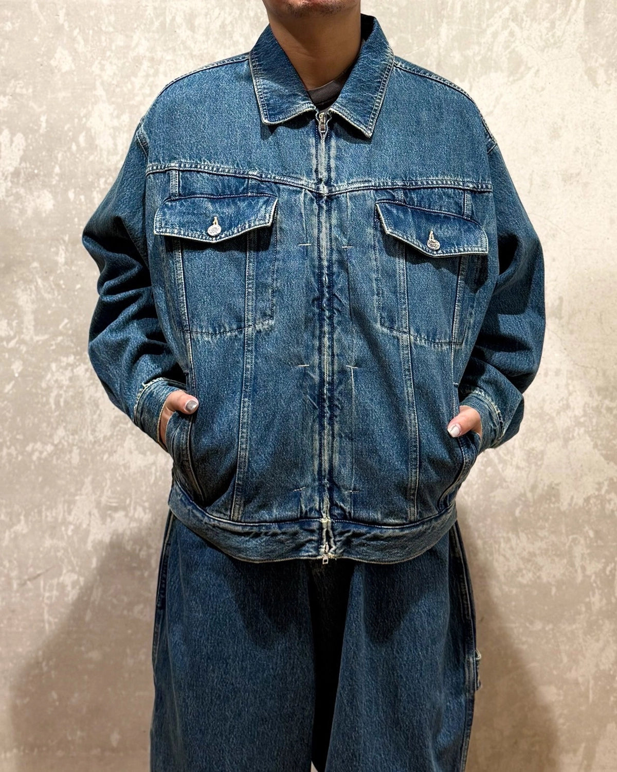 VETEMENTS / HIP-HOP DENIM JACKET (UH76DJ250VB)