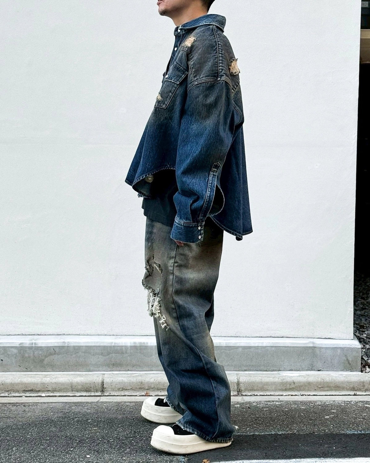 VETEMENTS / COWBOY DENIM SHIRT (ME76DS071D)