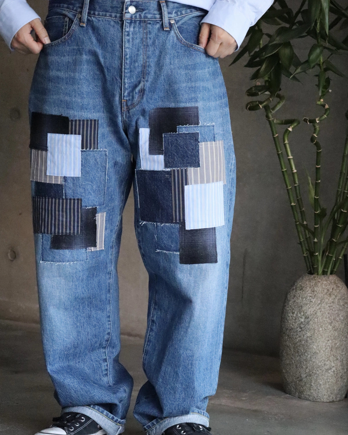 vowels / Baggy Denim (V-26AW-PT041-102)