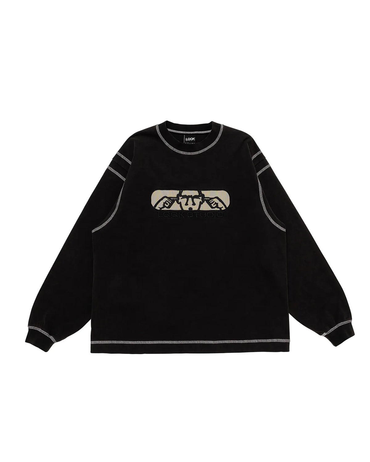 LQQK STUDIO の GRAPHIC STITCH CREWNECK (LQA26ST12)