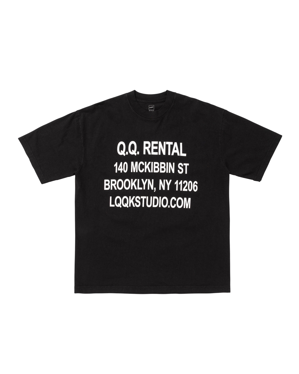 ルックスタジオ LQQKSTUDIO ロンT L/S BRICK LOGO TEE - ロングスリーブブリックロゴTシャツ - STONE