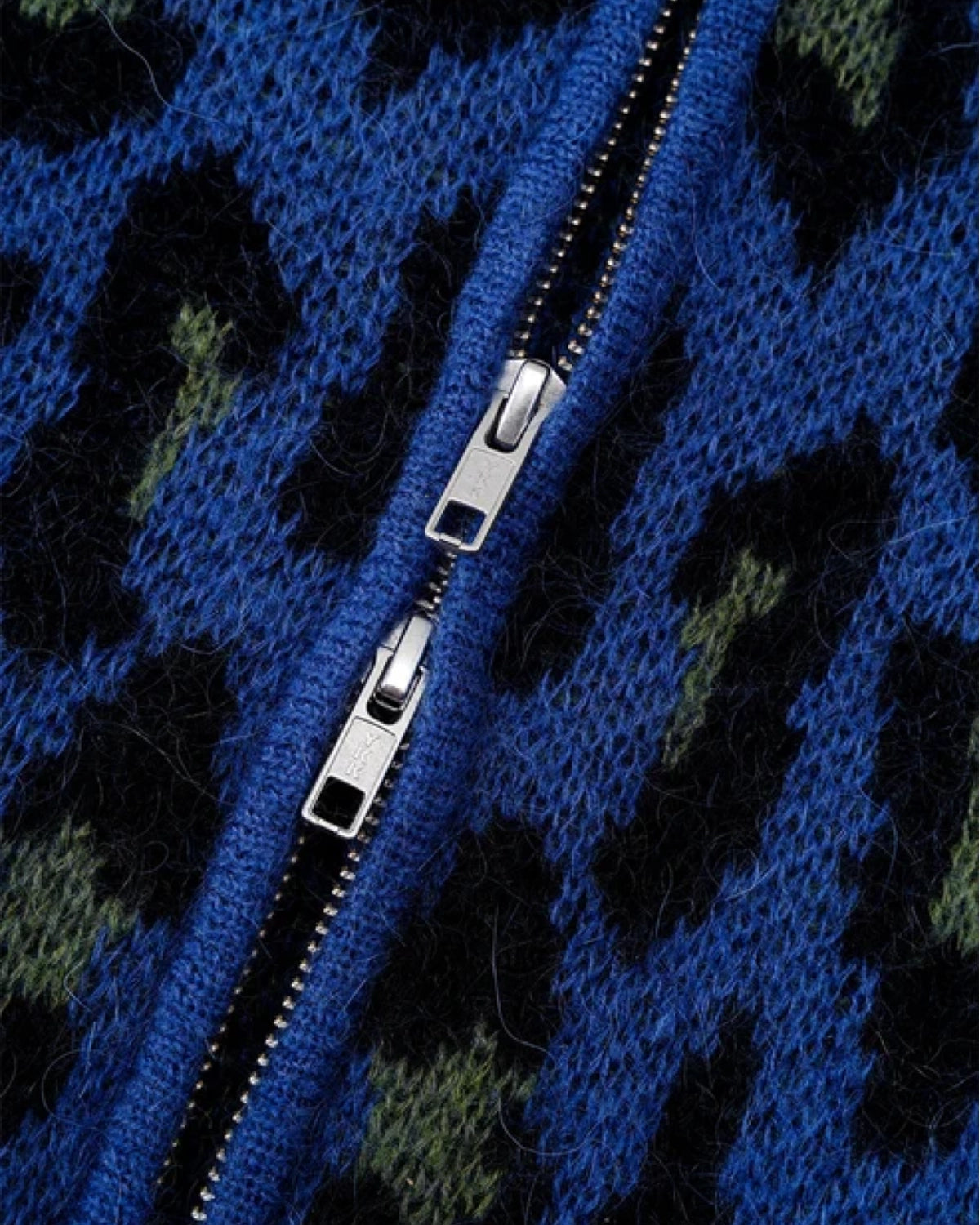 WOKE EDGE / Leoparad Mohair Zip Knit (2621-15913-0053004)