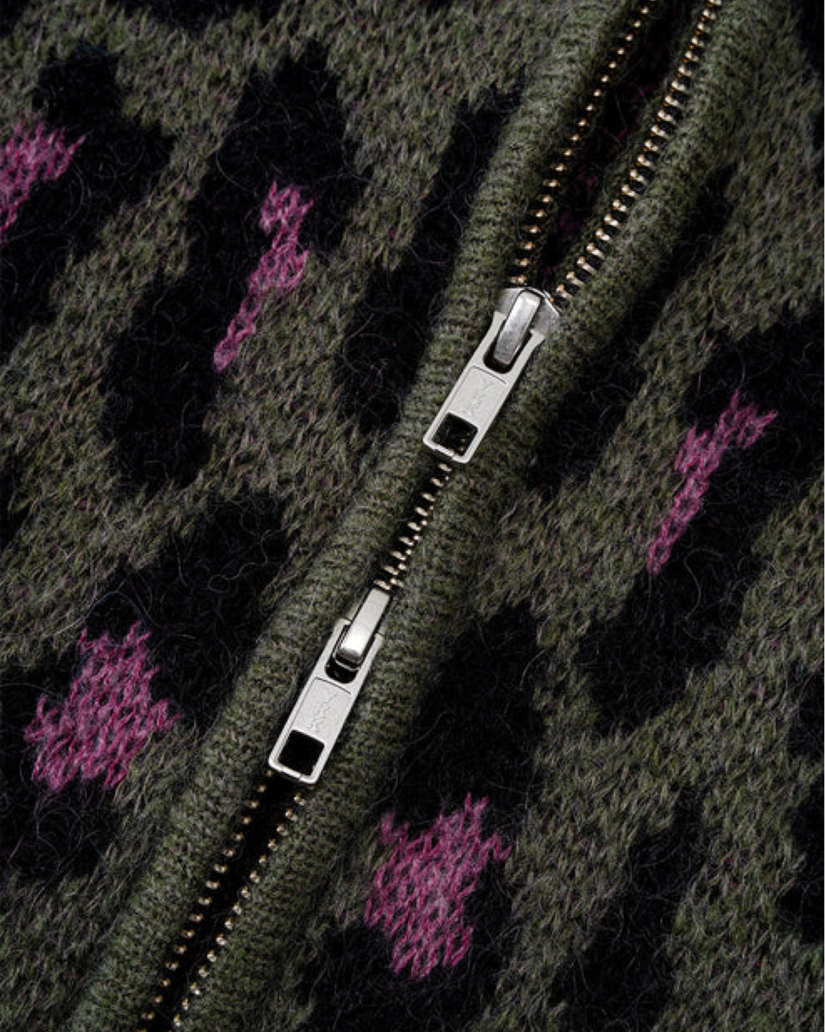 WOKE EDGE / Leoparad Mohair Zip Knit (2621-15913-0053004)