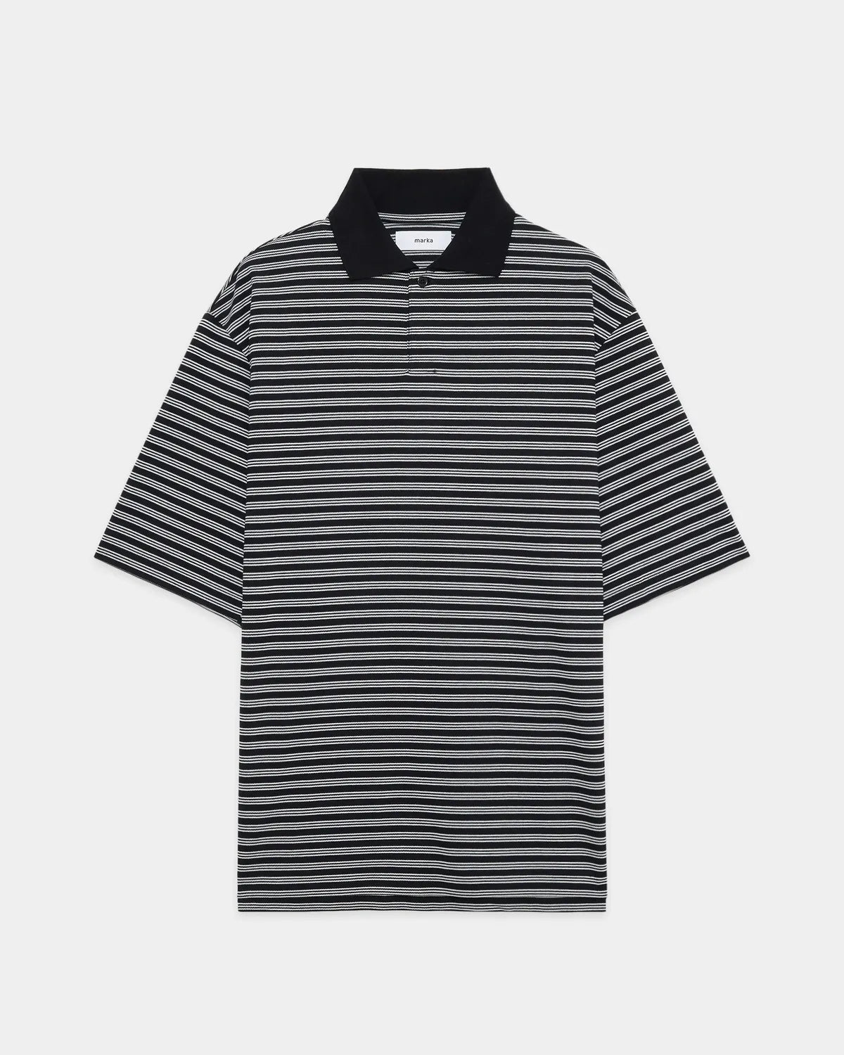 marka / 40//1 Organic Cotton High Twisted Pique One Button Tee S/S (M26A14CS02B)