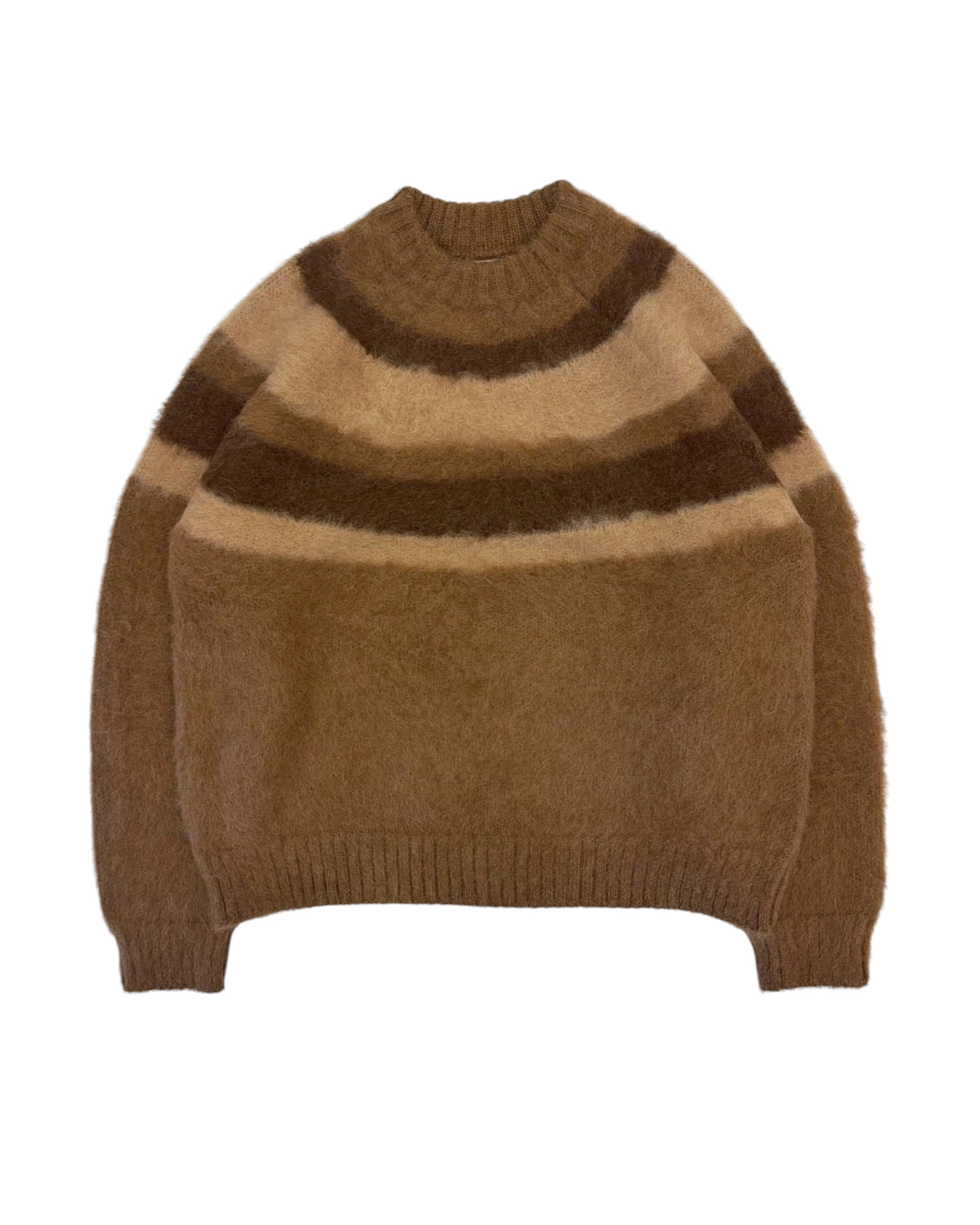 MARKAWARE の ALPACA BRUSHED STRIPED JUMPER (A25D02SW01C)