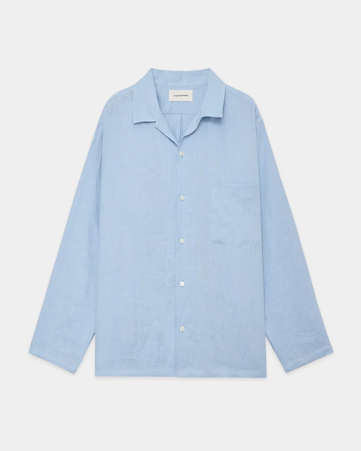 MARKAWARE の HEMP SHIRTING COMFORT FIT OPEN COLLAR SHIRT (A25A16SH02C)