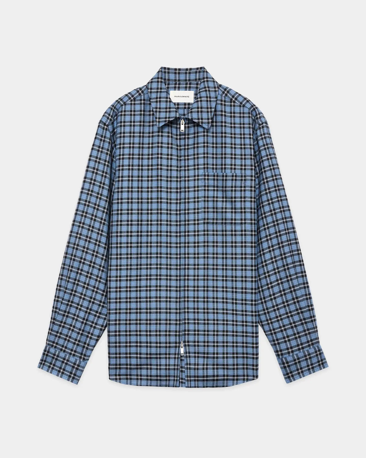 MARKAWARE の Organic Wool Viyella / Zip Shirt (A26C17SH03C)