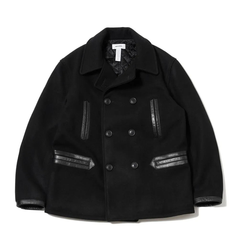 MASSES ブラック マシス Pコート MASSES|マシス P-COAT BLACK XL