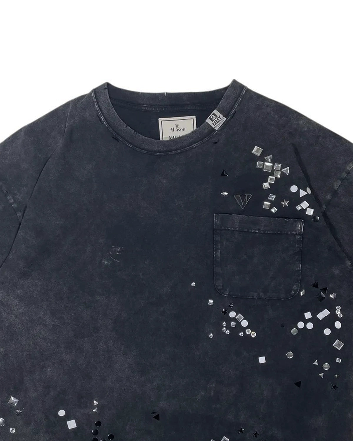 Maison MIHARA YASUHIRO / EMBELLISH BLEACH TEE (A15TS631)