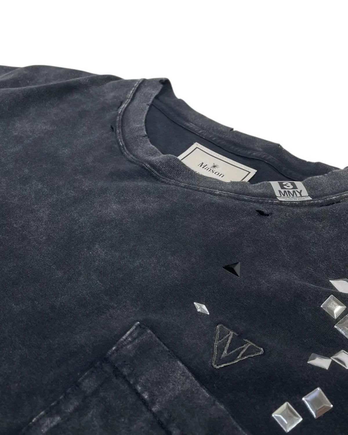 Maison MIHARA YASUHIRO / EMBELLISH BLEACH TEE (A15TS631)