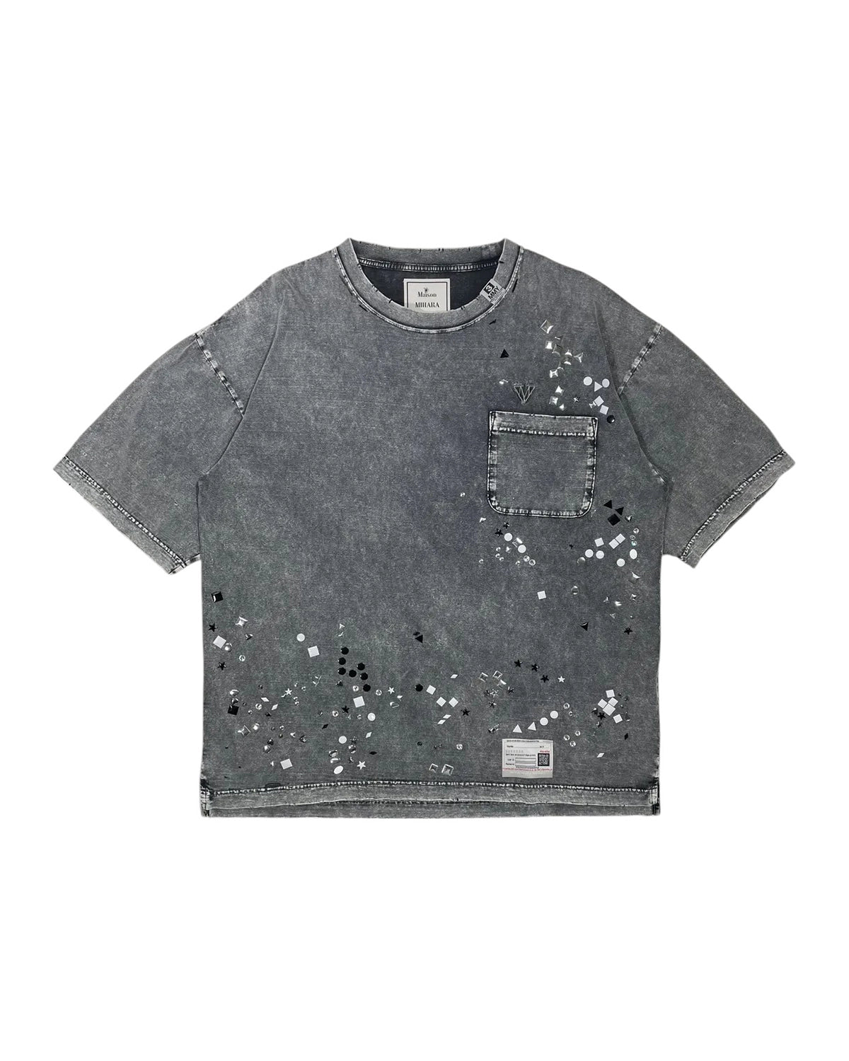 Maison MIHARA YASUHIRO / EMBELLISH BLEACH TEE (A15TS631)