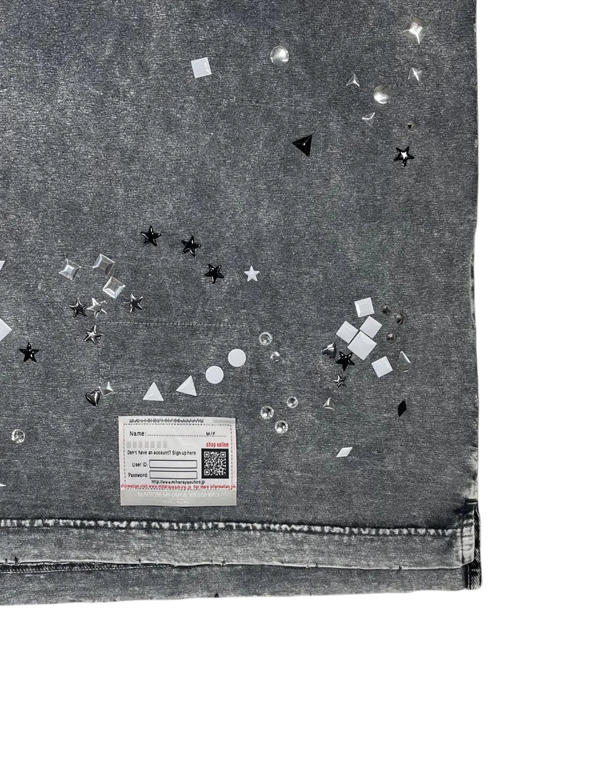 Maison MIHARA YASUHIRO / EMBELLISH BLEACH TEE (A15TS631)