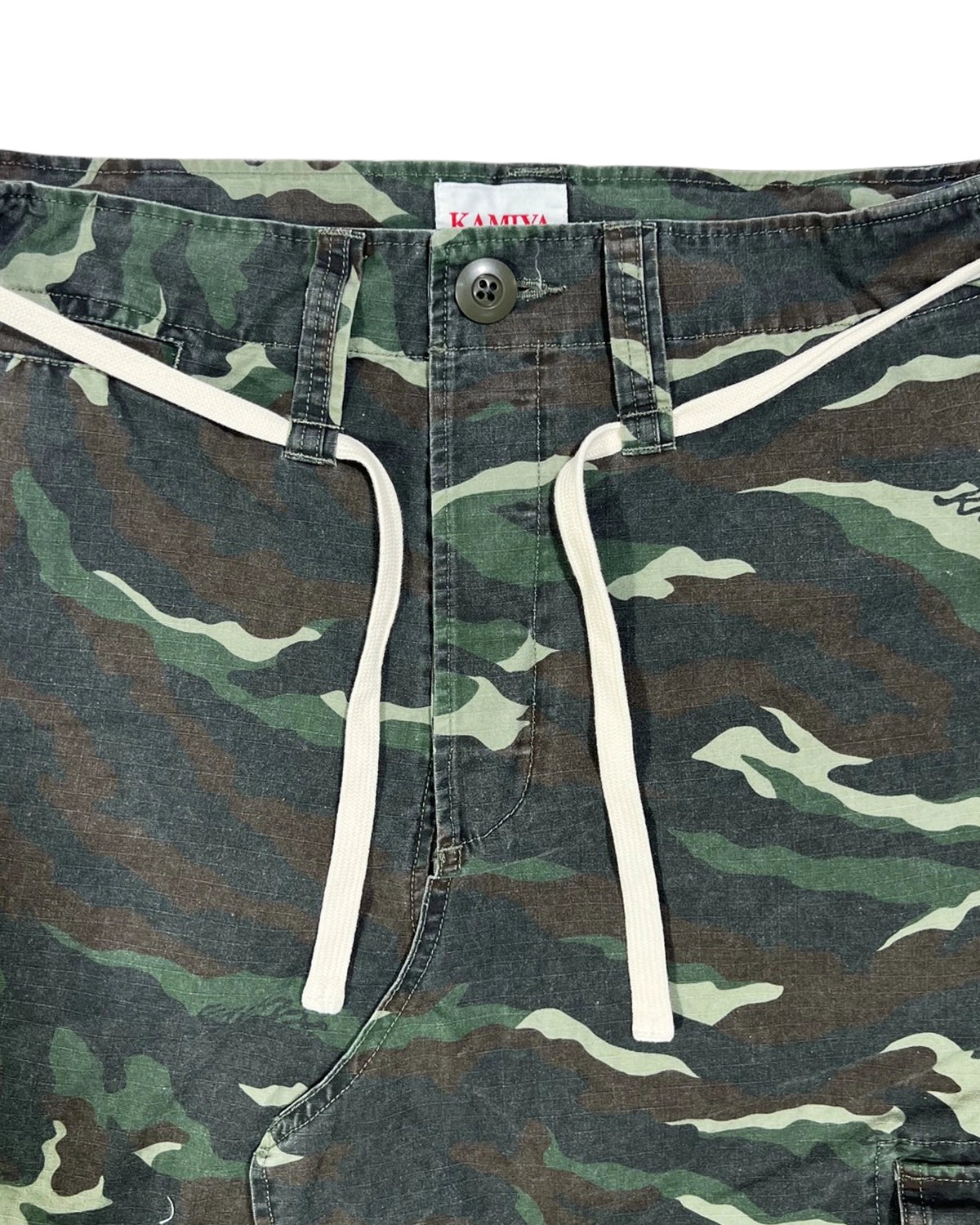 KAMIYA / Camo Wash Wrap Skirt (G14PT018)