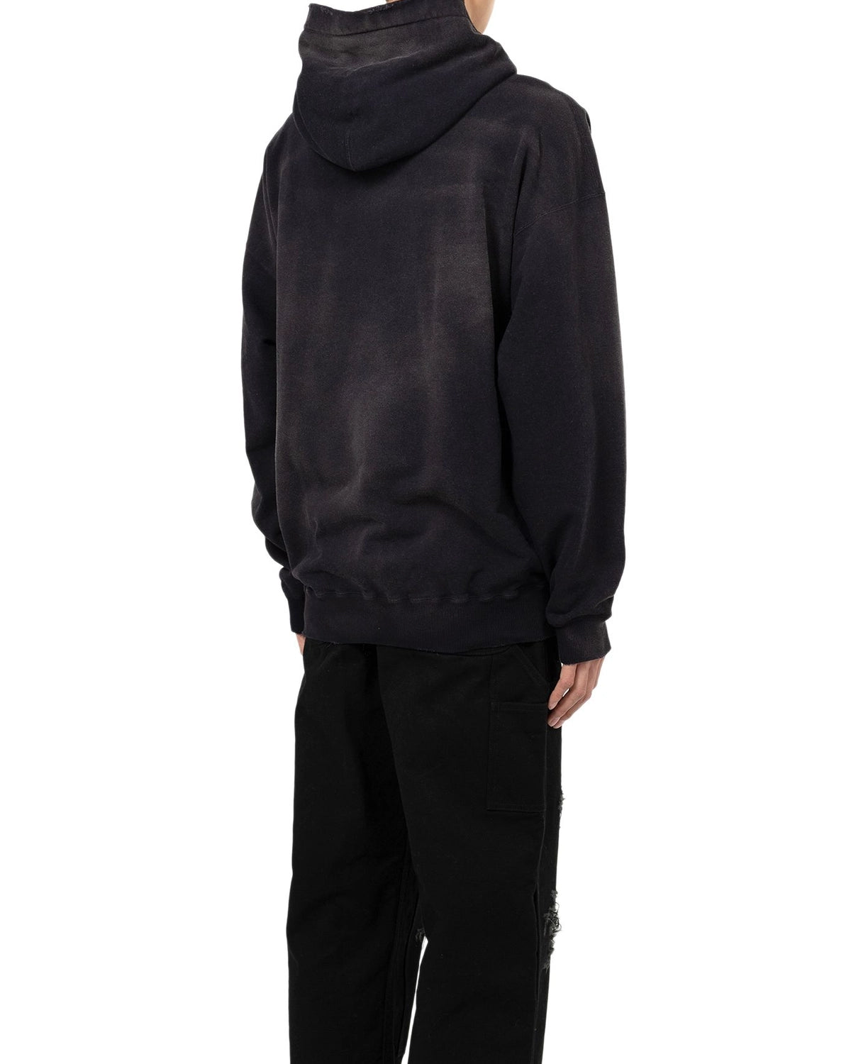 KAMIYA / Distressed Henry Neck Hoodie (G14HD76)