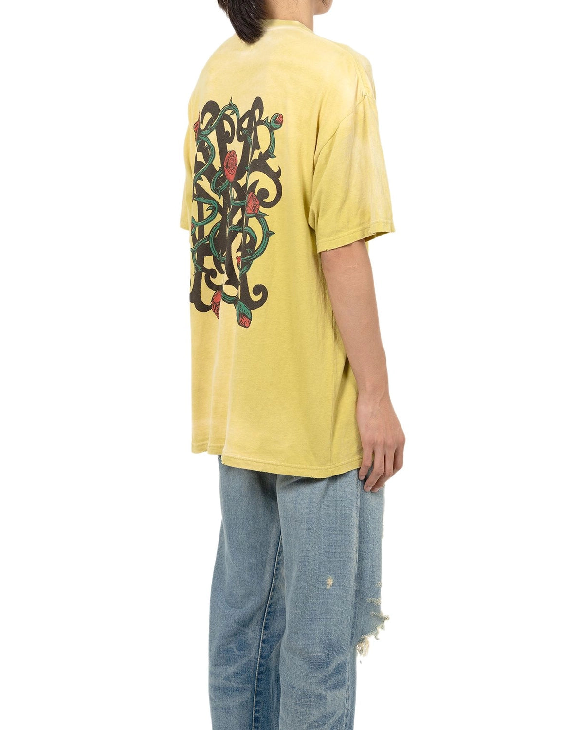 KAMIYA / “KMY-ROSE” Distressed T-shirt (G14TS079)