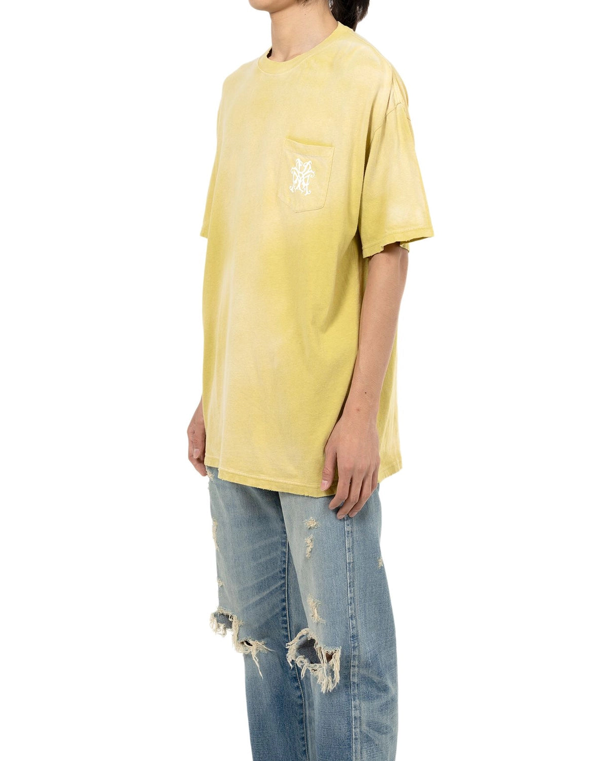 KAMIYA / “KMY-ROSE” Distressed T-shirt (G14TS079)