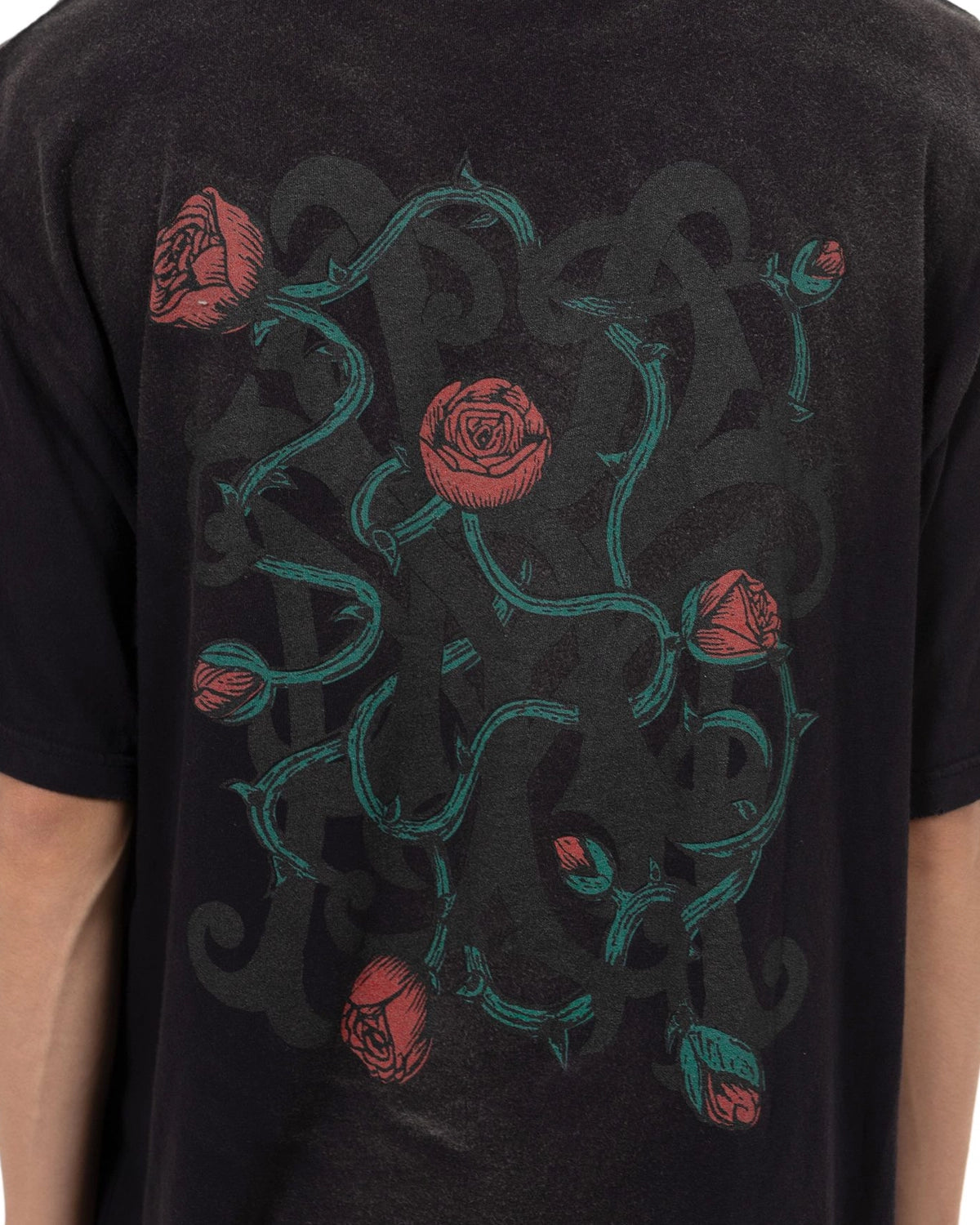 KAMIYA / “KMY-ROSE” Distressed T-shirt (G14TS079)