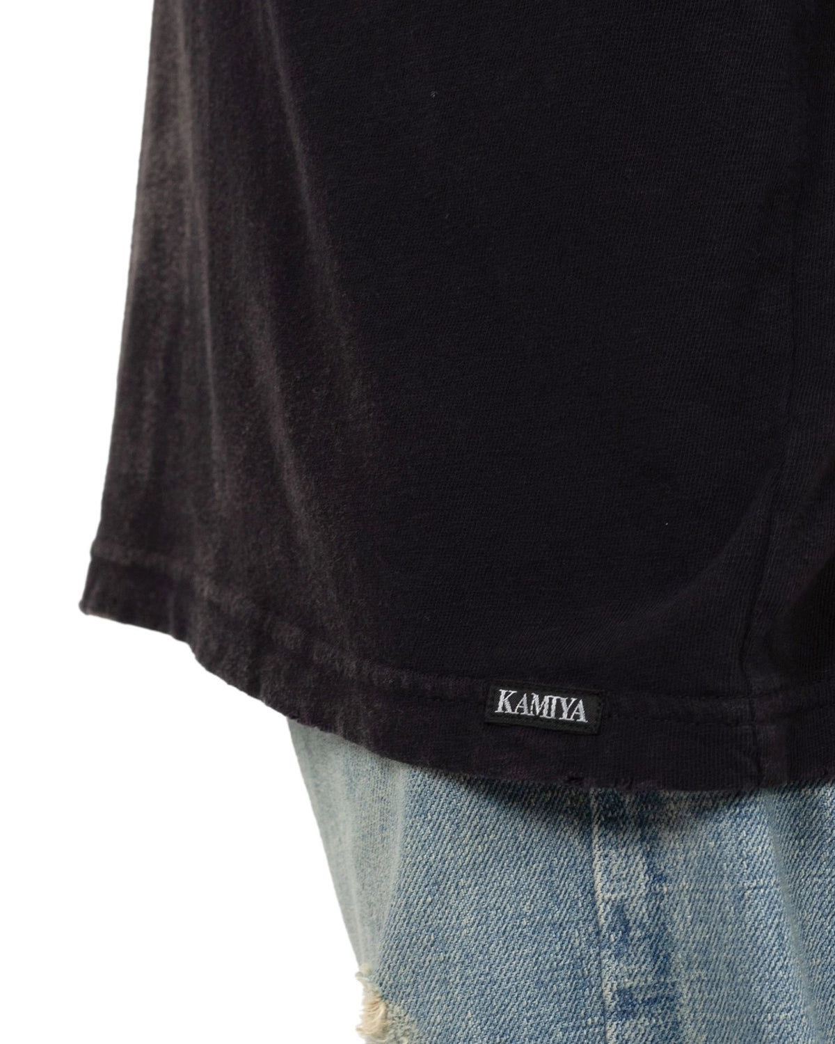 KAMIYA / “KMY-ROSE” Distressed T-shirt (G14TS079)