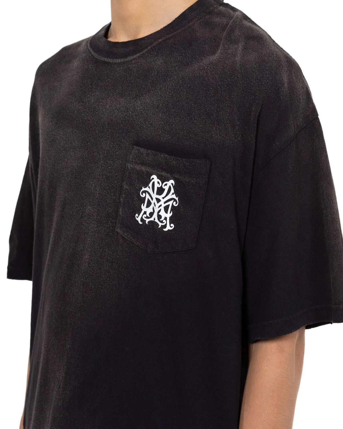 KAMIYA / “KMY-ROSE” Distressed T-shirt (G14TS079)