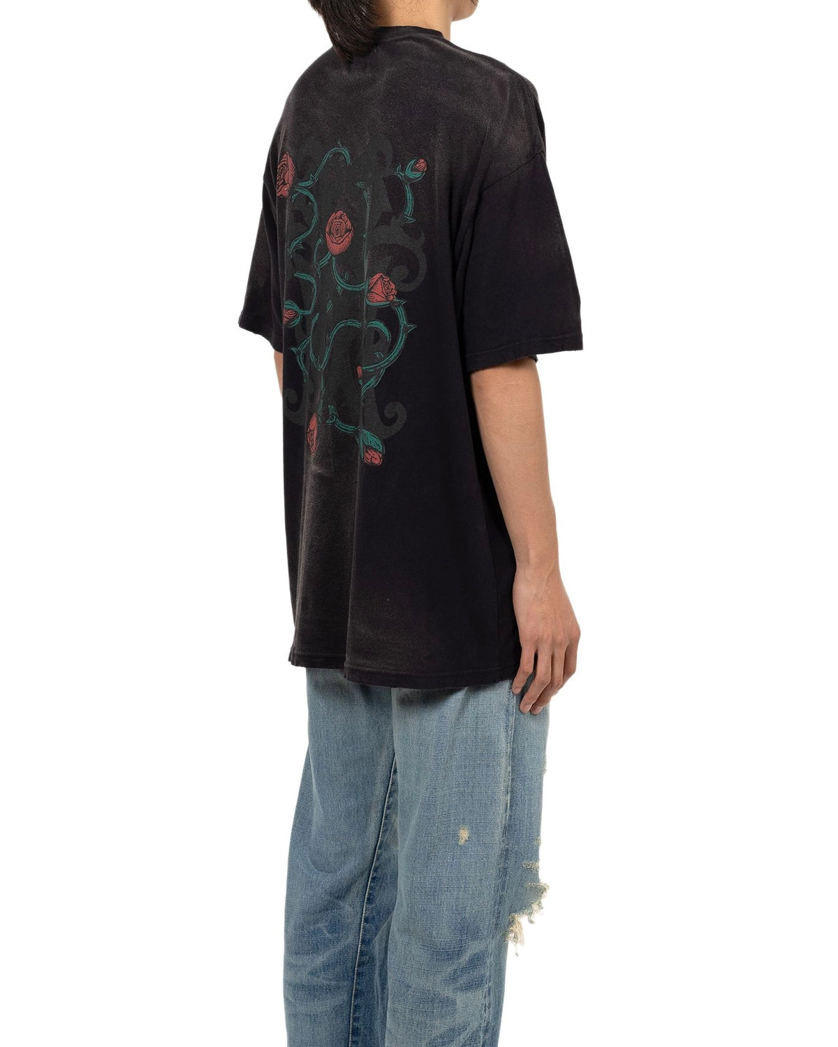 KAMIYA / “KMY-ROSE” Distressed T-shirt (G14TS079)