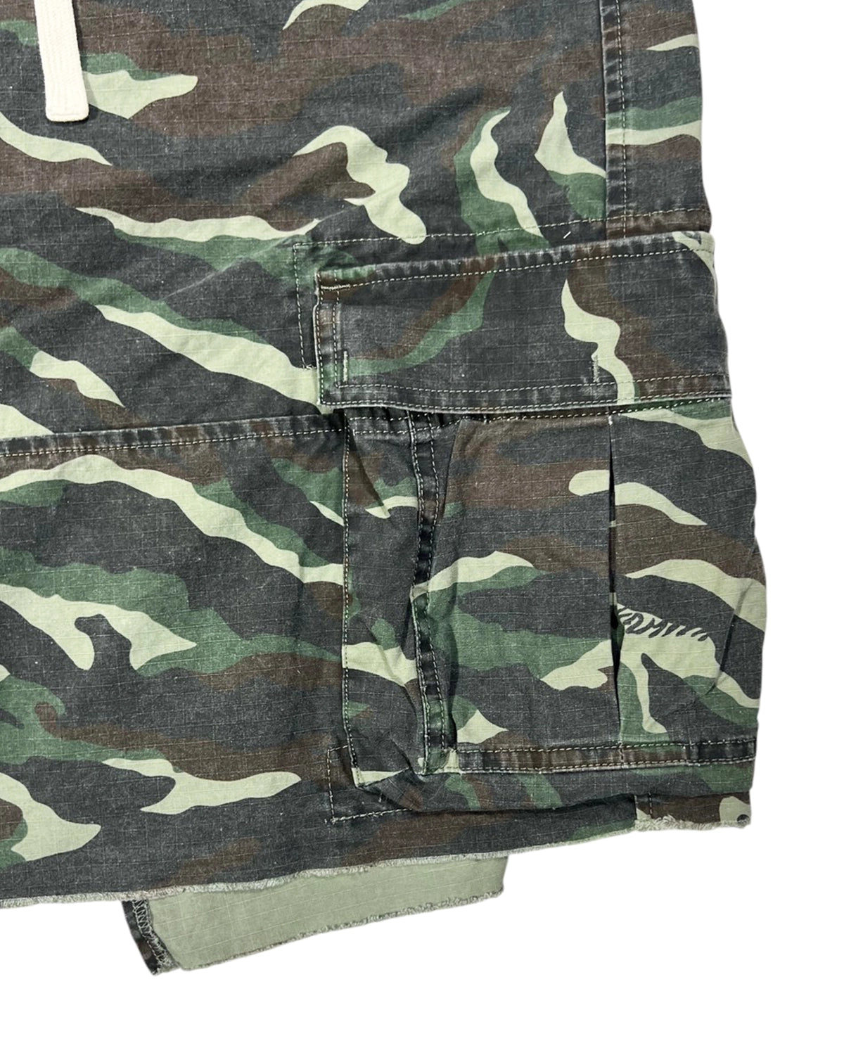 KAMIYA / Camo Wash Wrap Skirt (G14PT018)