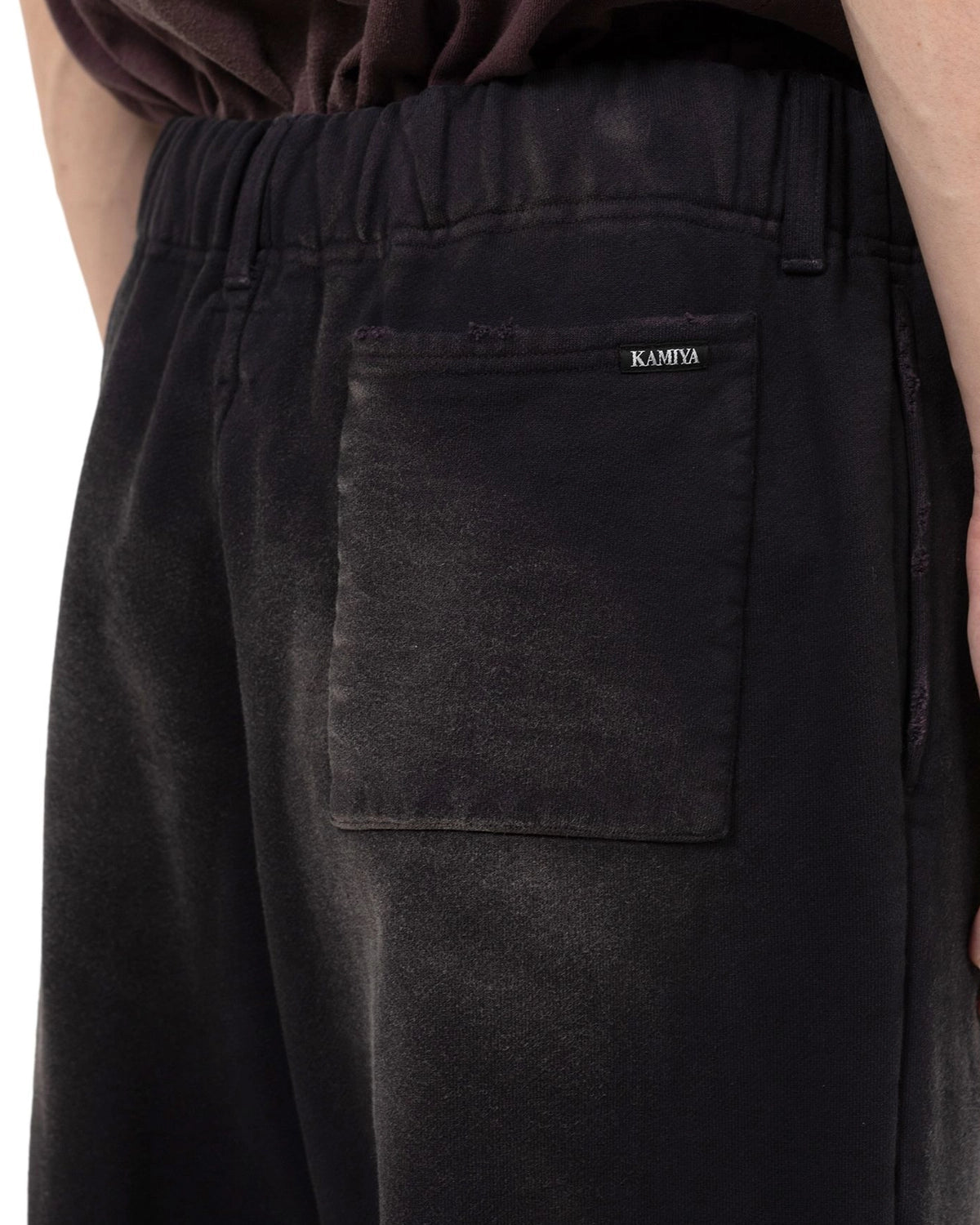 KAMIYA / “KMY-FIRE” Distressed Sweat Pants (G14PT076)