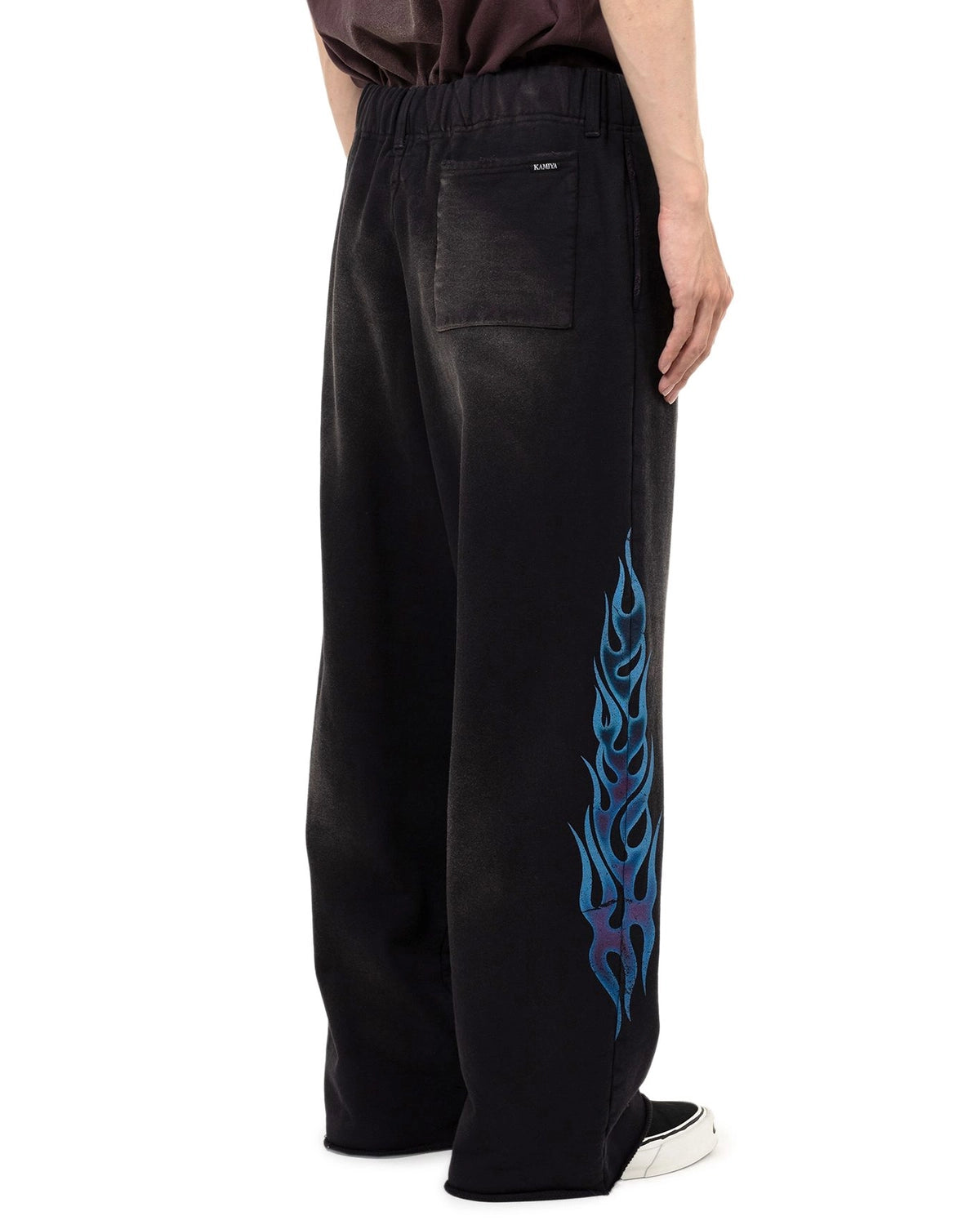 KAMIYA / “KMY-FIRE” Distressed Sweat Pants (G14PT076)