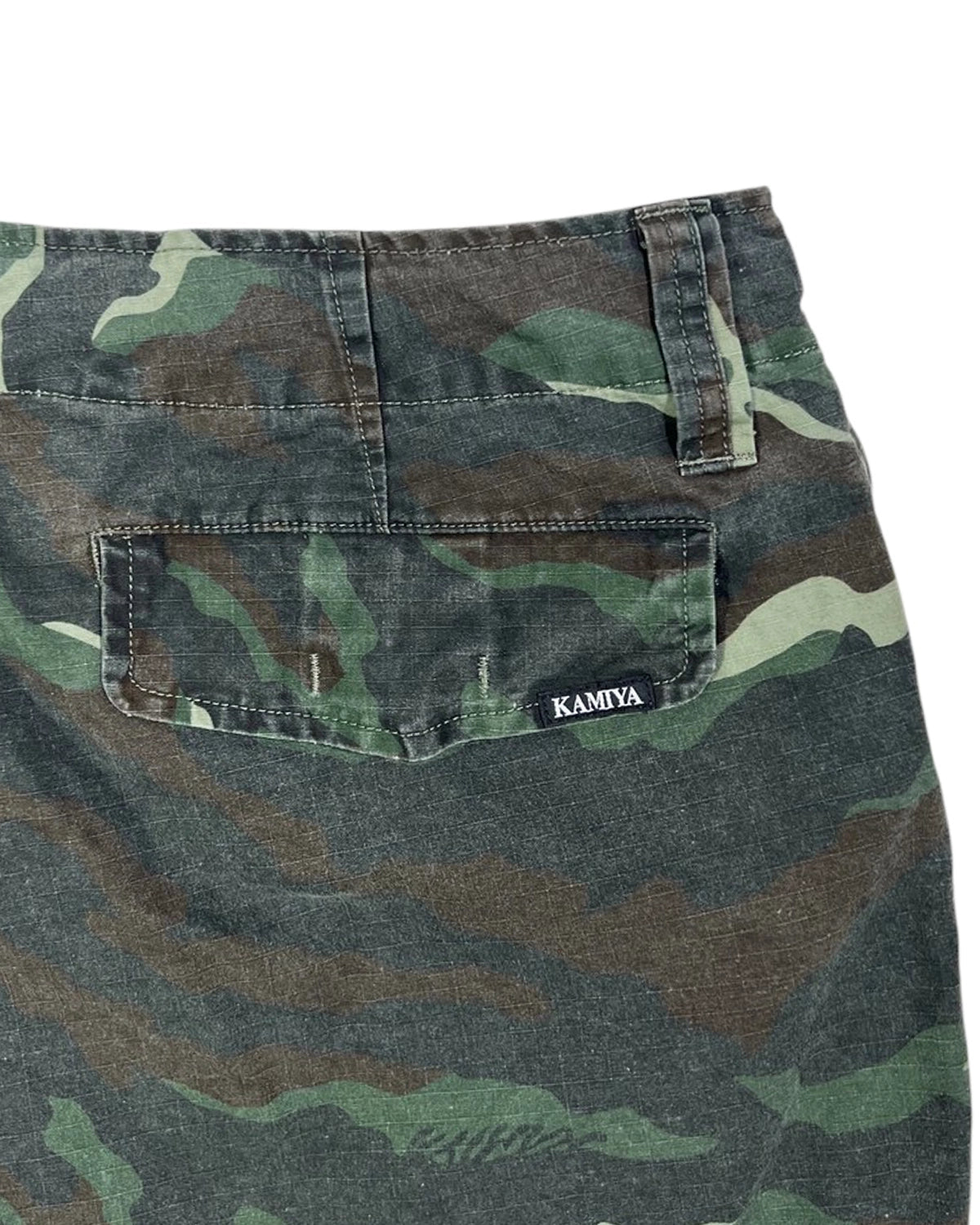KAMIYA / Camo Wash Wrap Skirt (G14PT018)