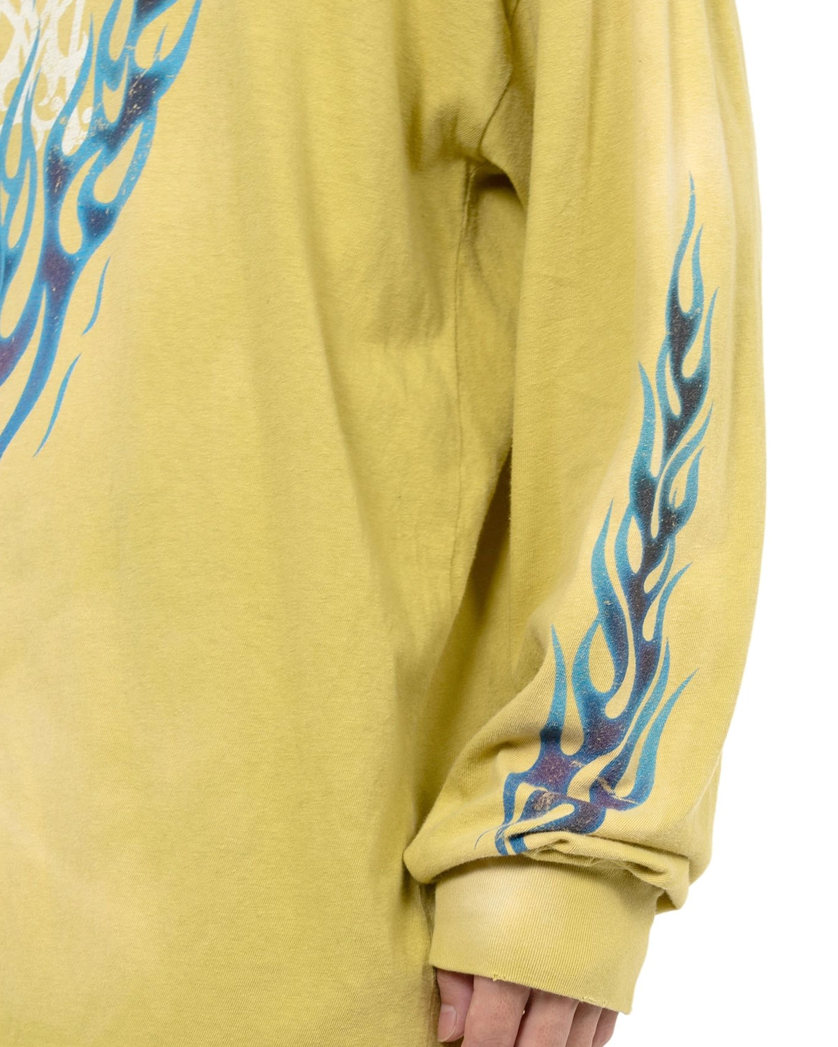 KAMIYA / “KMY-FIRE” Distressed L/S T-shirt (G14LT079)