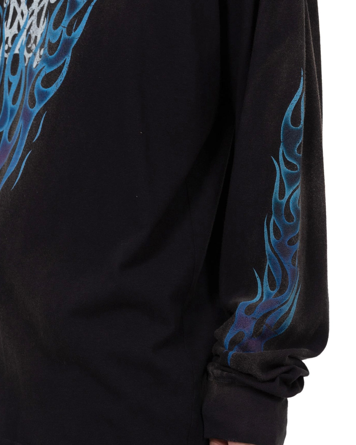 KAMIYA / “KMY-FIRE” Distressed L/S T-shirt (G14LT079)
