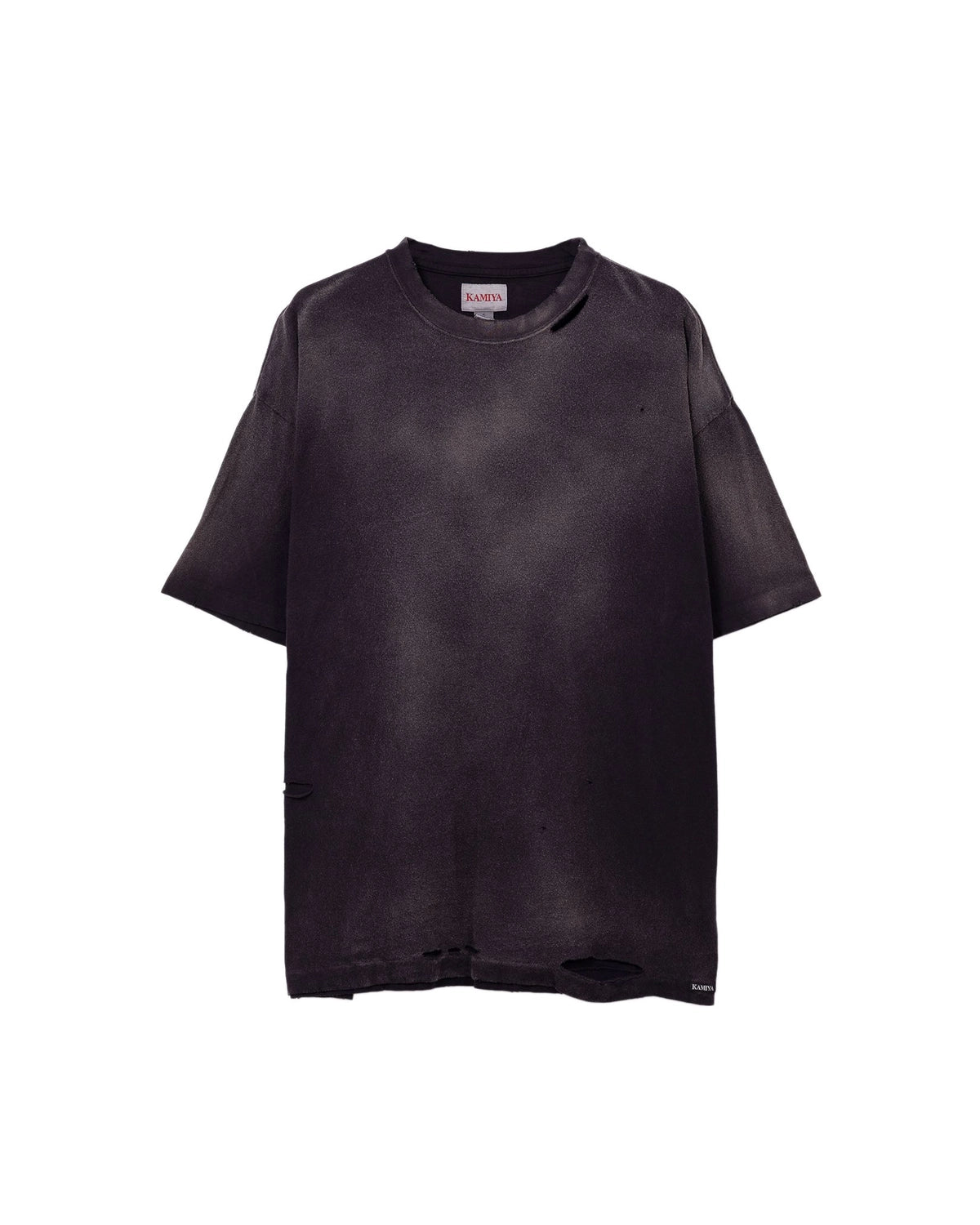 KAMIYA / “KMY-SNAKE” Distressed T-shirt (G14TS080)