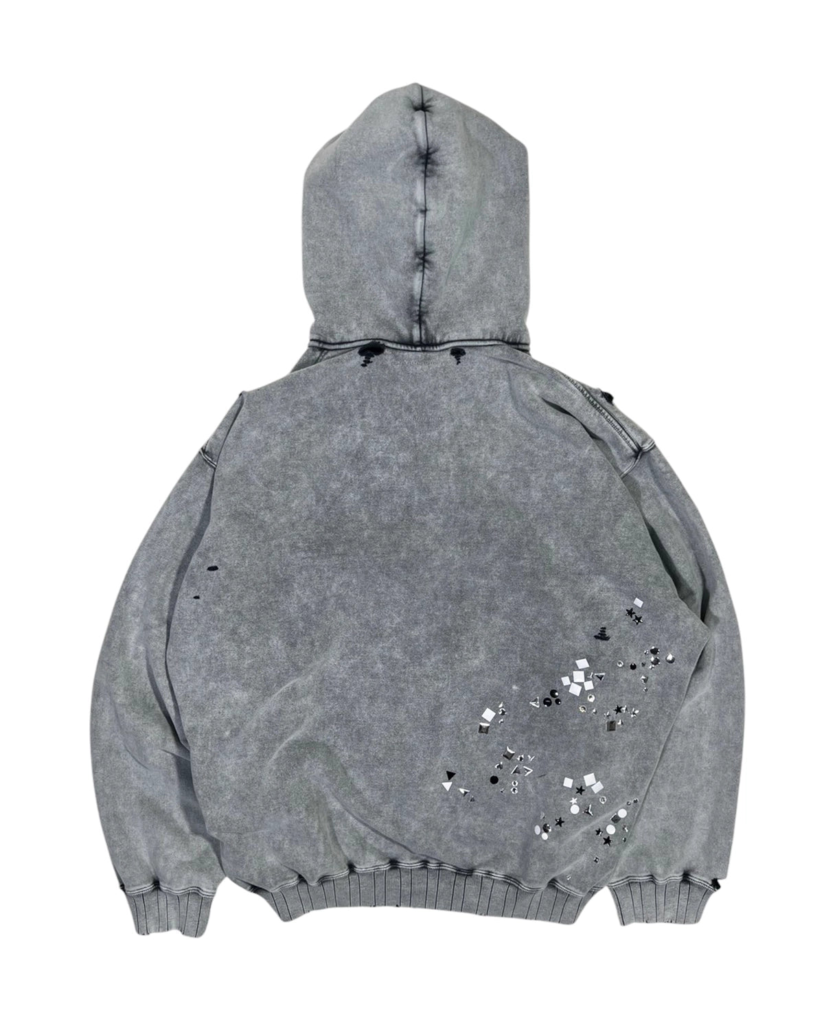 Maison MIHARA YASUHIRO / EMBELLISH BLEACH HOODIE (A15HD561)