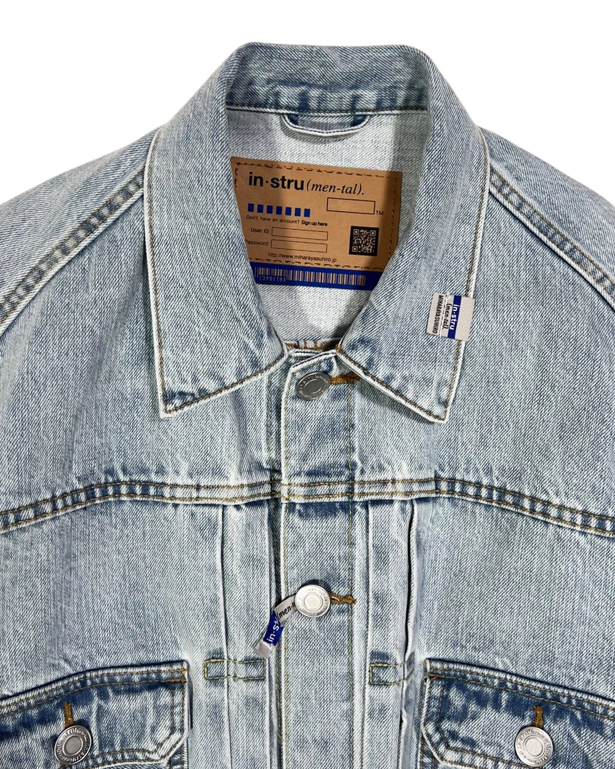 Maison MIHARA YASUHIRO / BLEACHE DENIM JACKET (I14BL051)