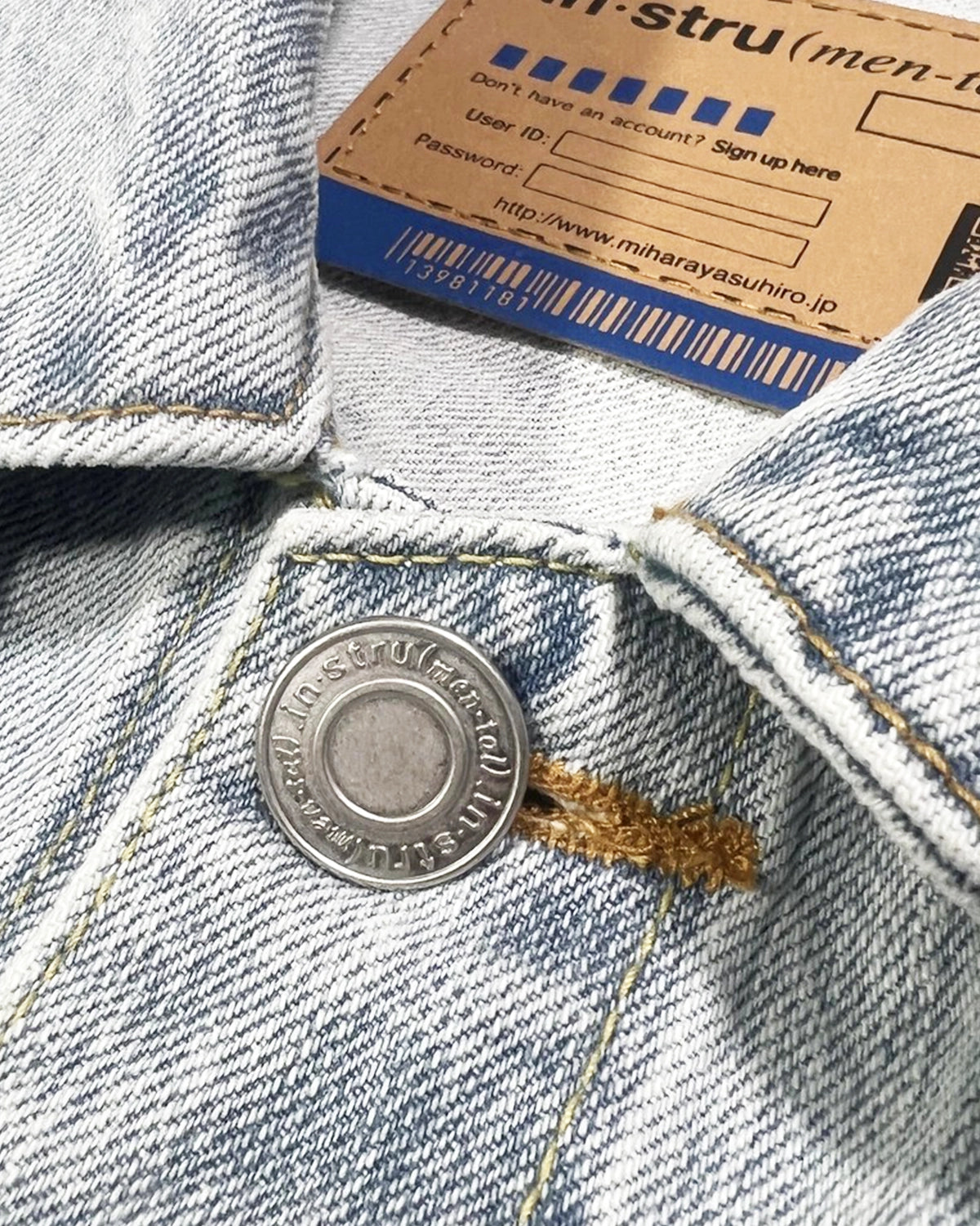 Maison MIHARA YASUHIRO / BLEACHE DENIM JACKET (I14BL051)