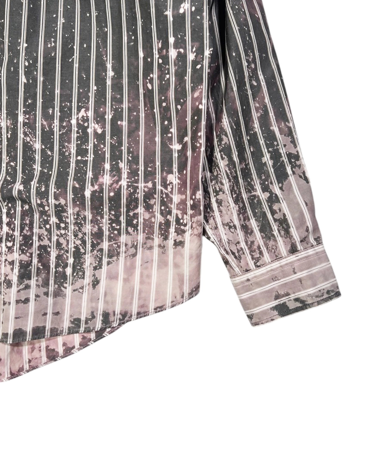 KAMIYA / Bleached Stripe L/S SHIRT (G14SH059)