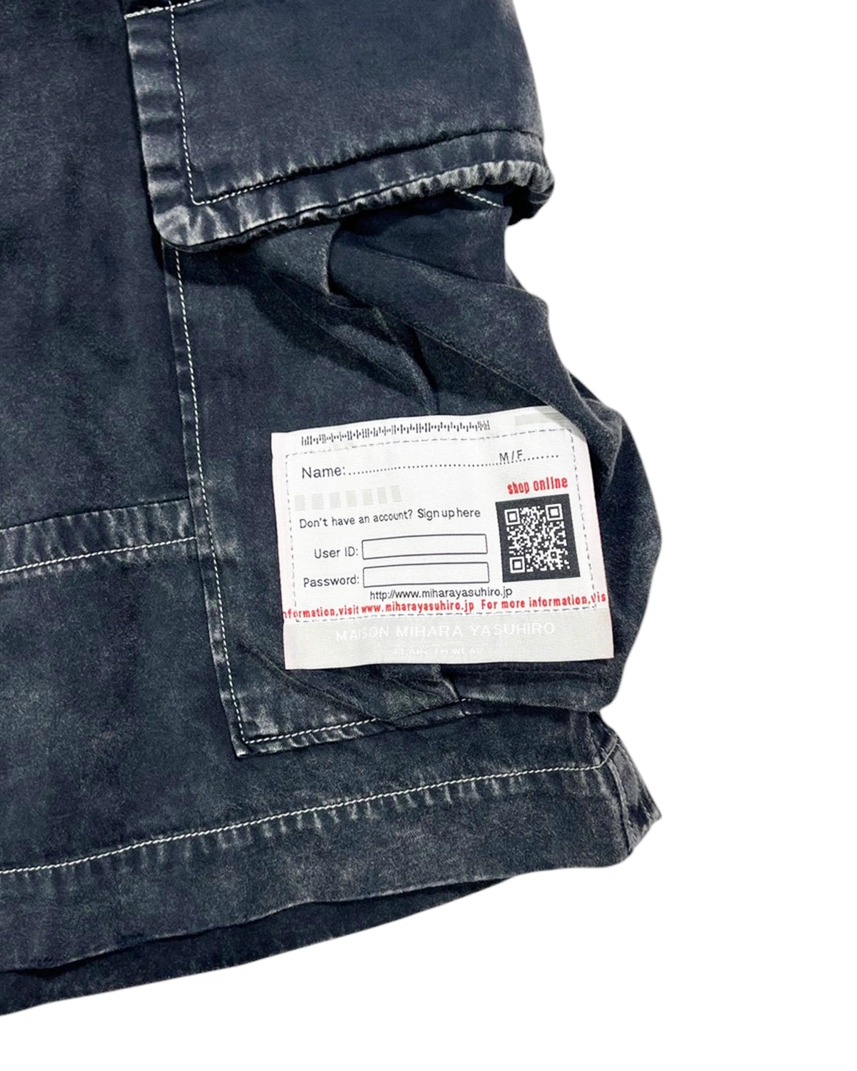 Maison MIHARA YASUHIRO / AMATEUR SEWN SHORTS (A14PT054)