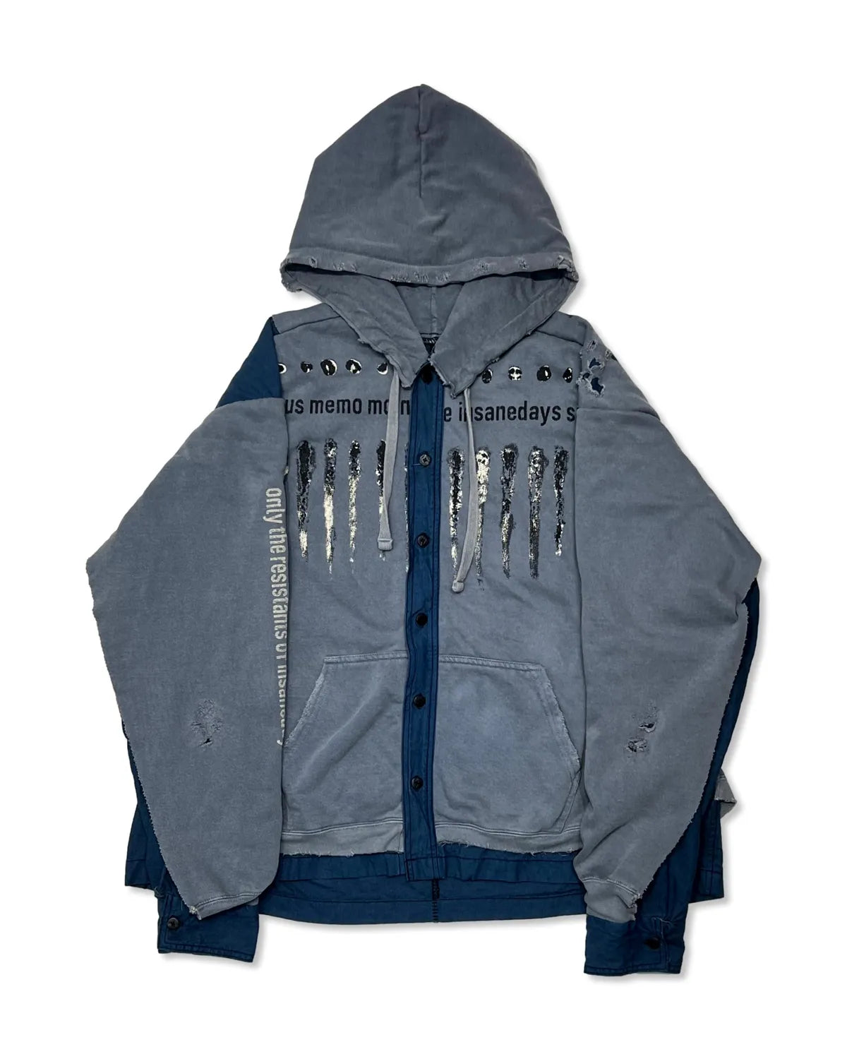 MINUS (マイナス) / Bootleg Docking Shirt Hoodie (SHINE) | 公式通販 