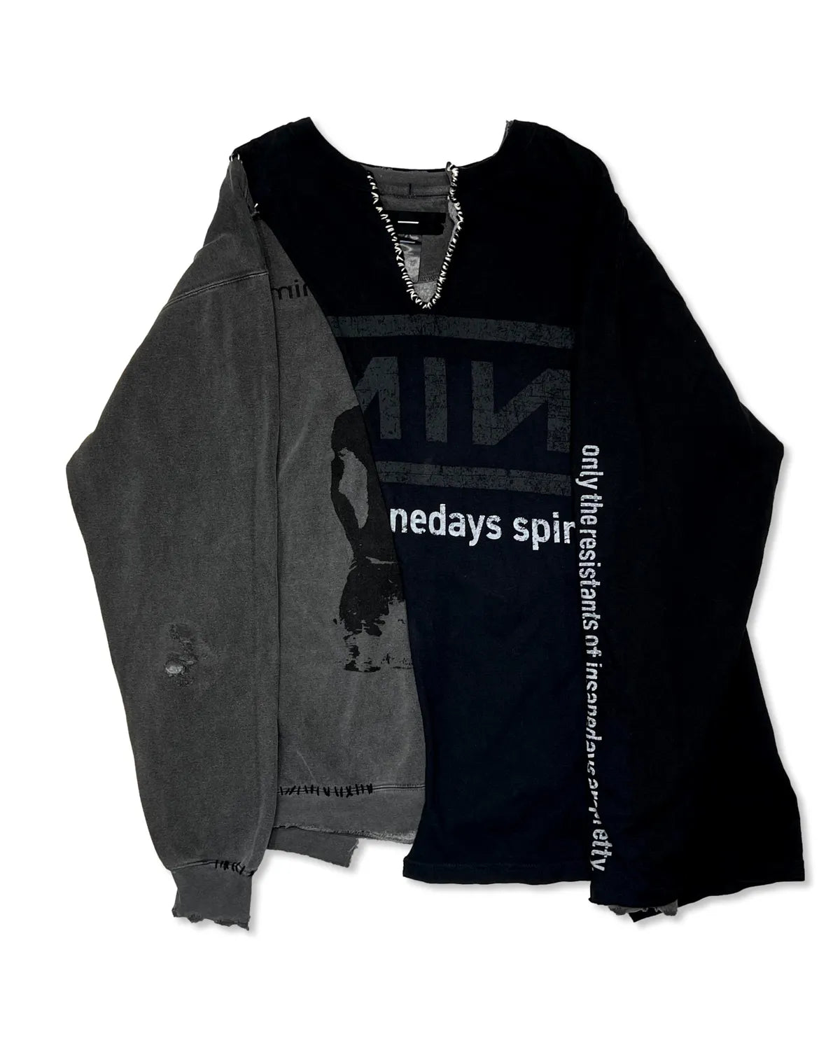 MINUS (マイナス) / Bootleg Layered Crew Sweat (A MAN