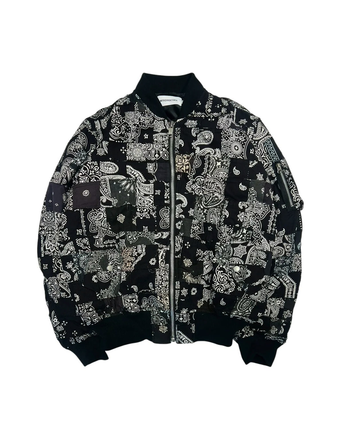 MIYAGIHIDETAKA -Rafu- の Bandana Patchwork MA-1 (MH055)