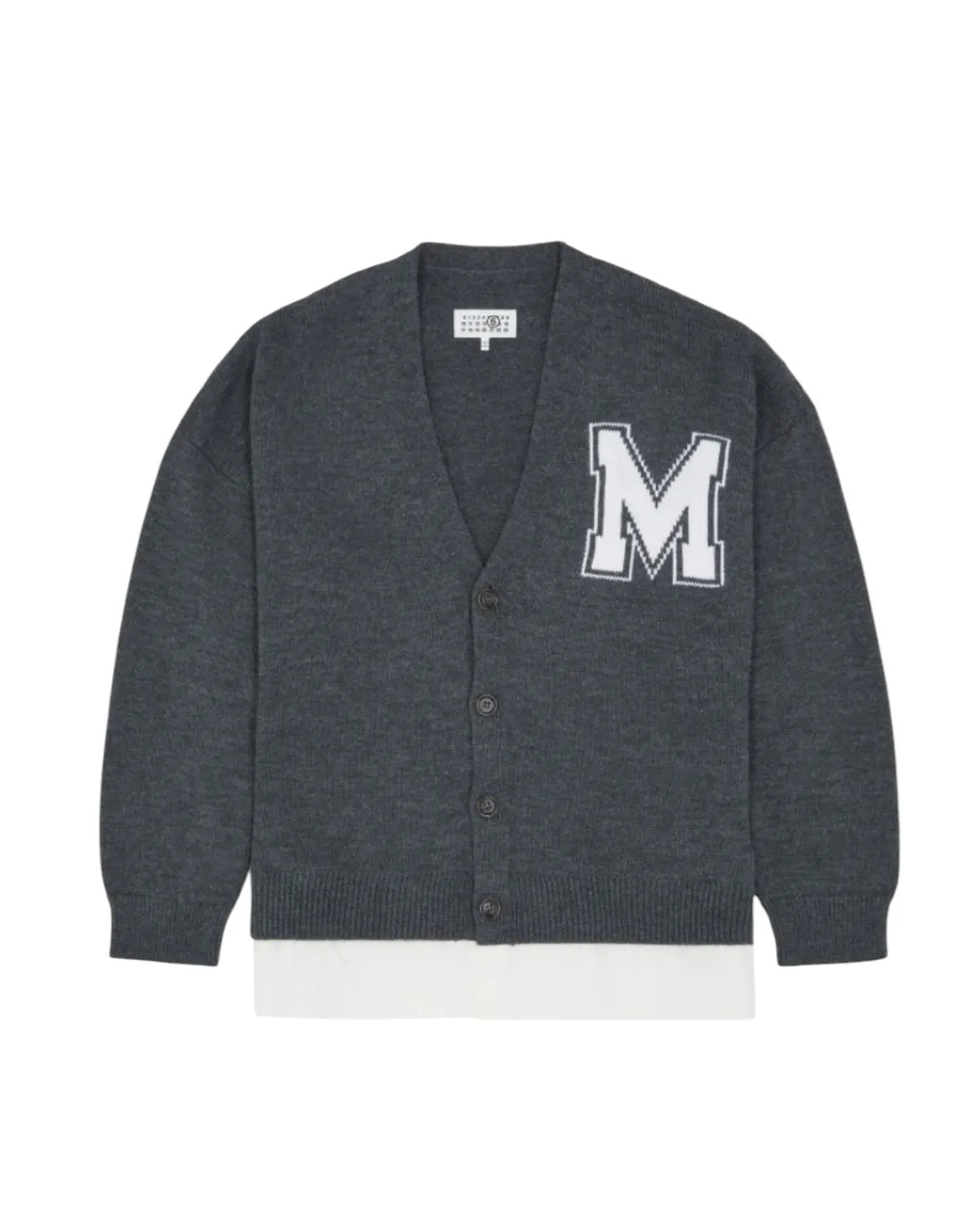 MM6 の ツーインワン ニットカーディガン (SH0HP0012M13206)