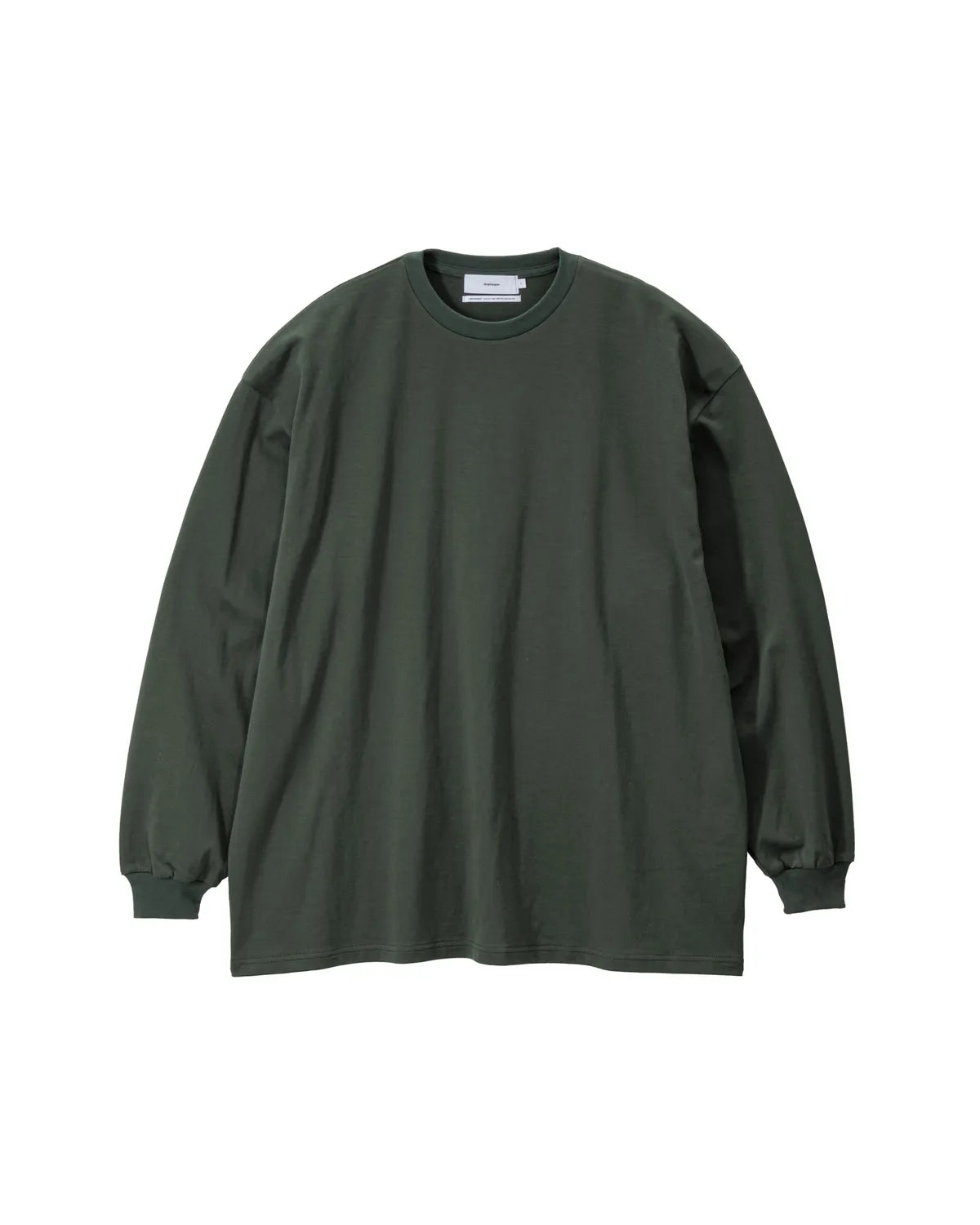 Graphpaper / Tri Spun Cotton L/S Oversized Tee (GM253-70305)