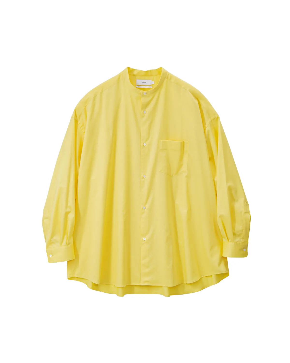 Graphpaper / Silicon Poplin Oversized Band Collar Shirt (GM253-50181)