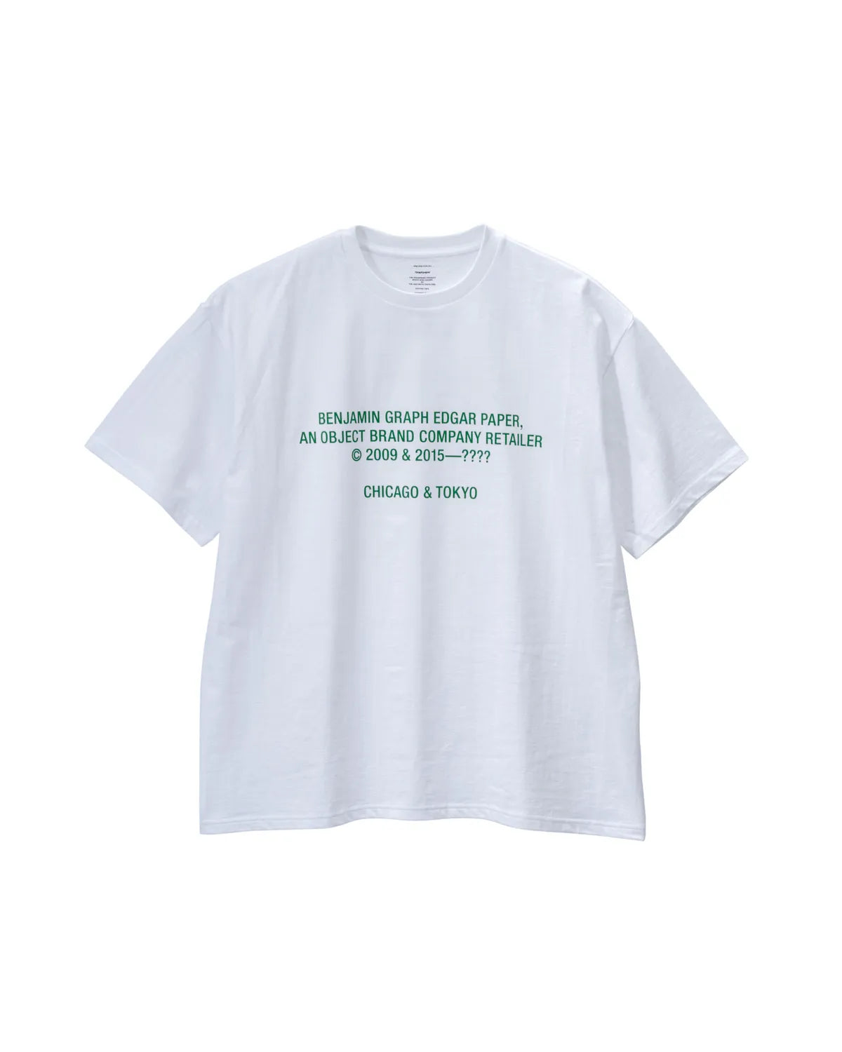 Graphpaper × BENJAMIN EDGAR / BENJAMIN GRAPH EDGAR PAPER S/S Oversized Tee (GU252-70023BE)