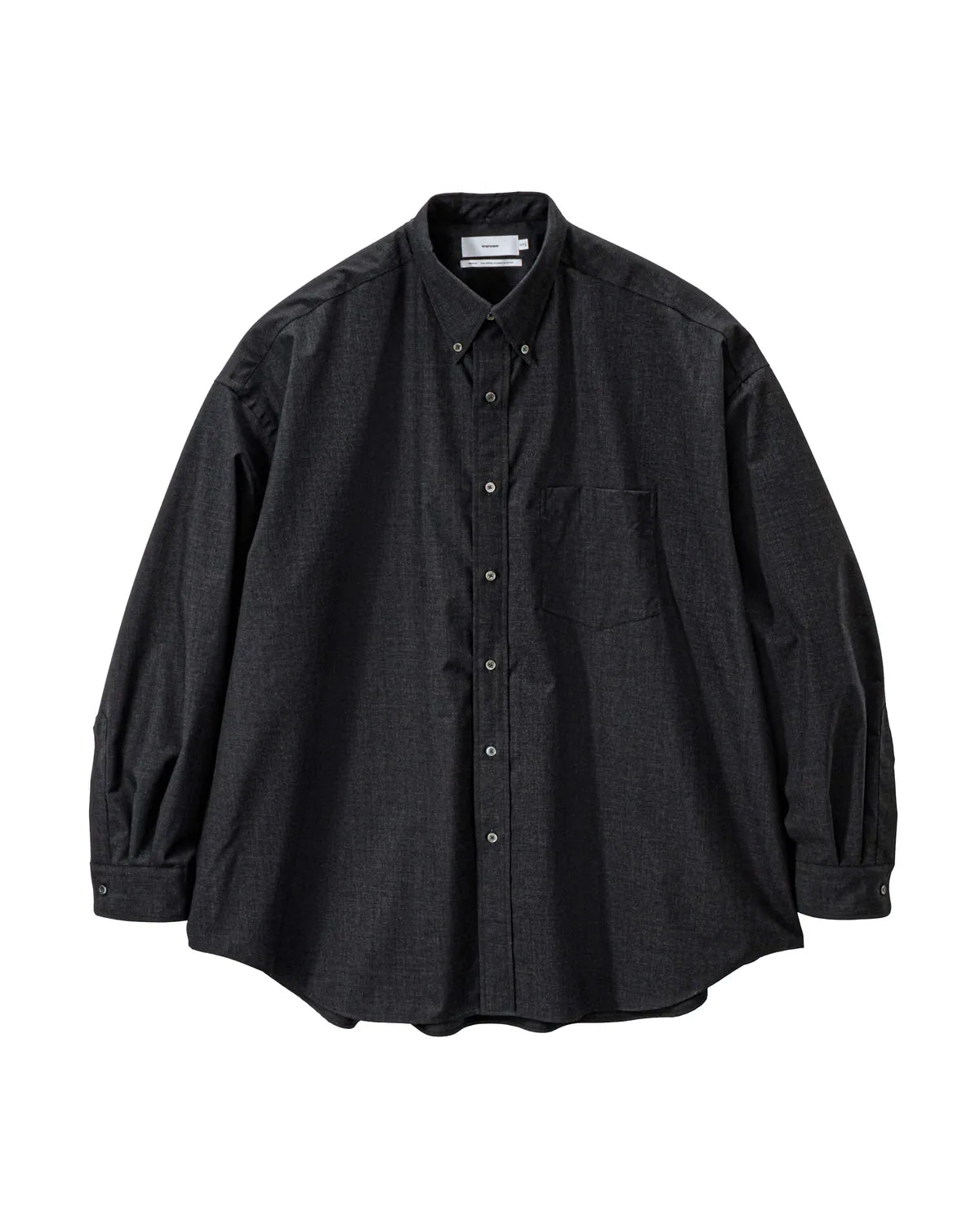 Graphpaper / Fine Wool Heather Oversized L/S B.D. Shirt (GM261-50318)