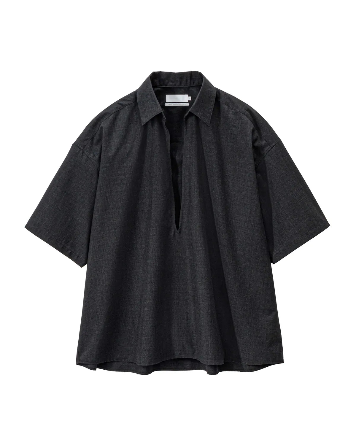 Graphpaper / Fine Wool Heather S/S Skipper Shirt (GU261-50321)