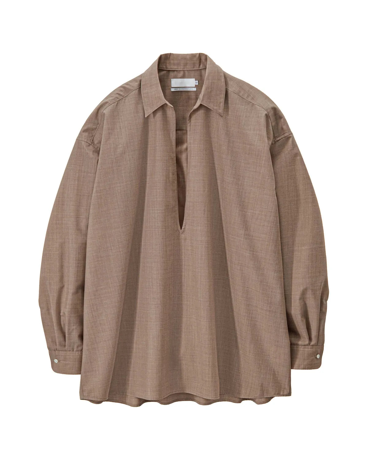 Graphpaper（グラフペーパー） / Fine Wool Heather L/S Skipper Shirt