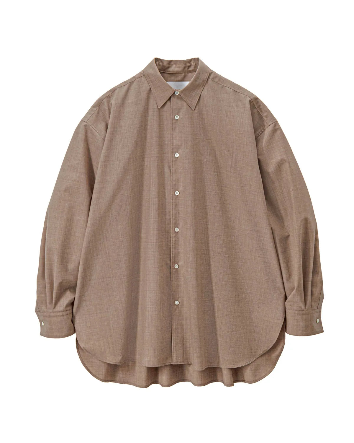 Graphpaper / graphpaper Fine Wool Heather Regular Collar Shirt (GL261-50325)