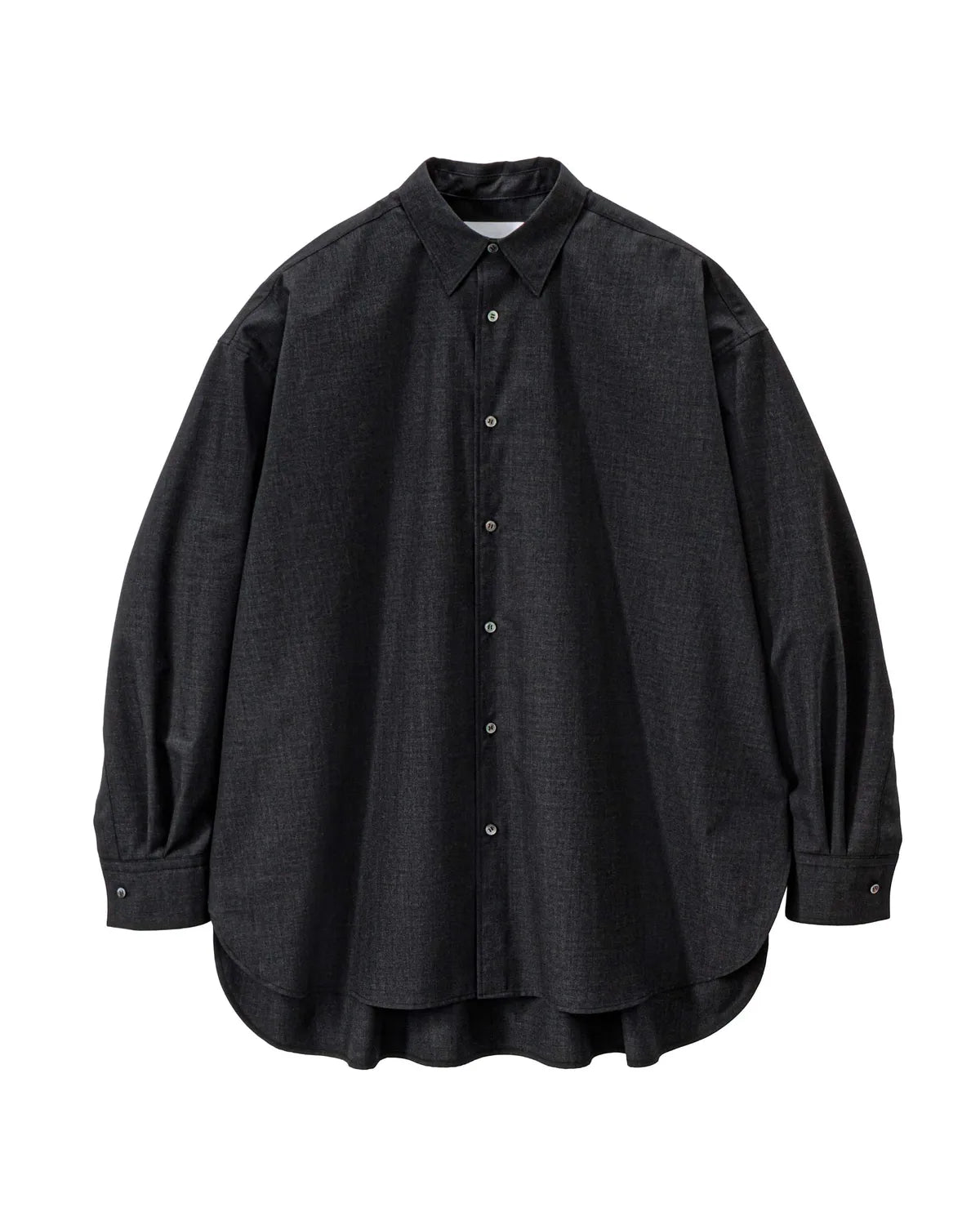Graphpaper / graphpaper Fine Wool Heather Regular Collar Shirt (GL261-50325)